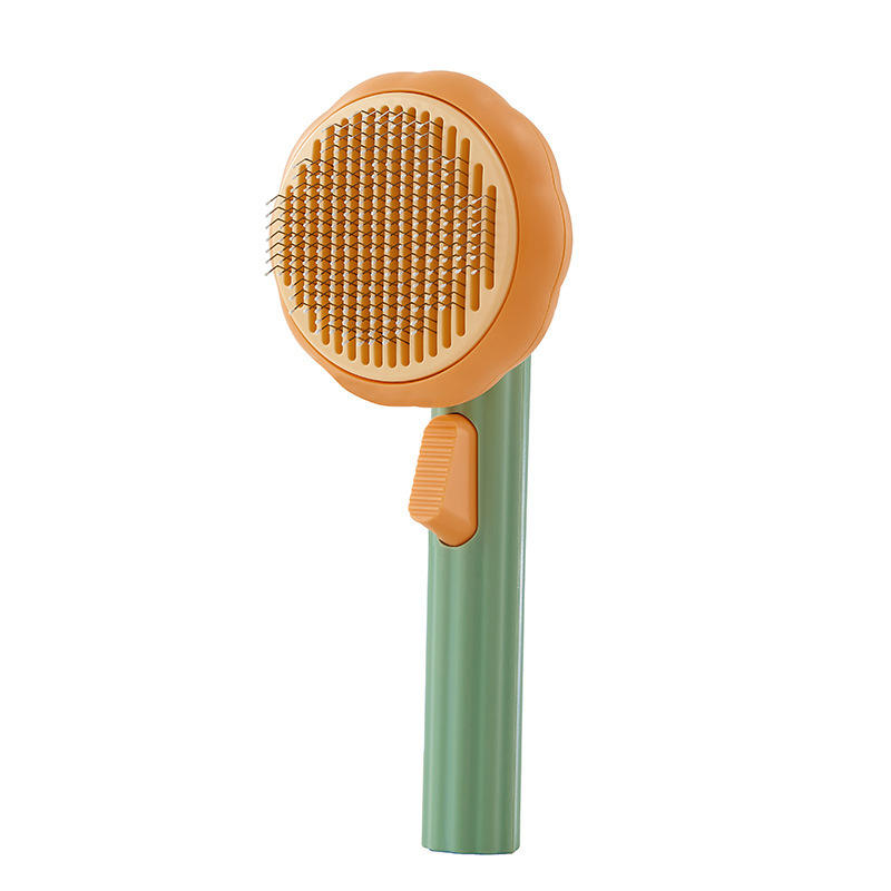 Premium Pumpkin Pet Brush – Remove Shedding Hair in Seconds
