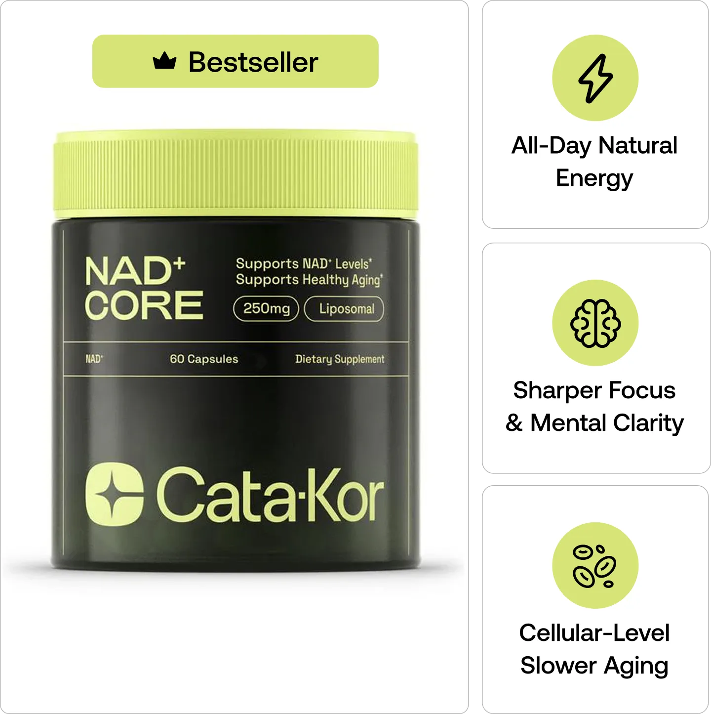 Cata-Kor NAD⁺ Advanced – 500mg (60 Capsules)