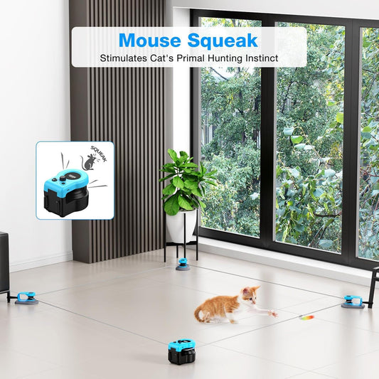 Pet Deluxe Interactive Cat Toy for Indoor Cats